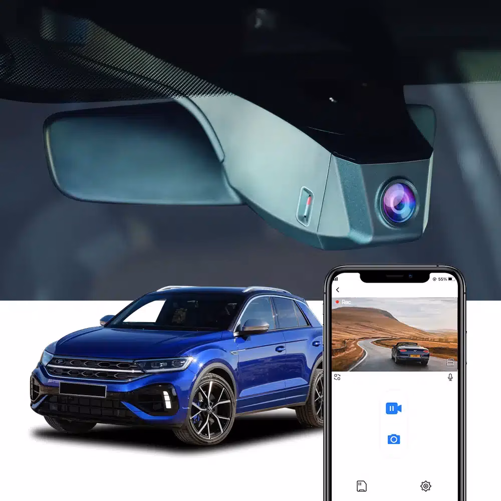 Camera DVR FiTCAMX fata-spate special conceput pentru VW T-ROC 2017+ - imagine 3