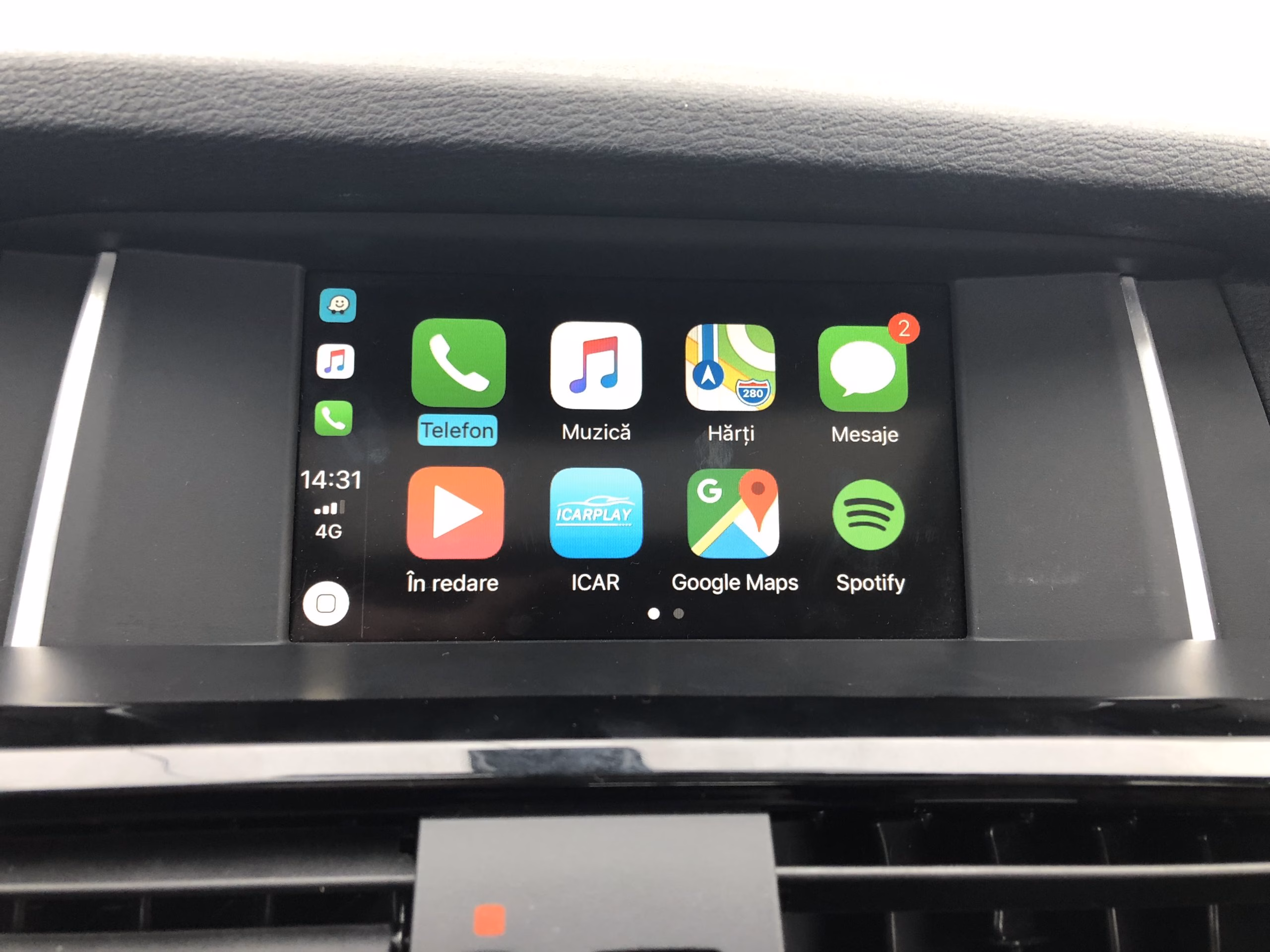 Wireless CarPlay, Android-Auto pentru BMW CIC cu intrare camera fata spate si Mirror Link