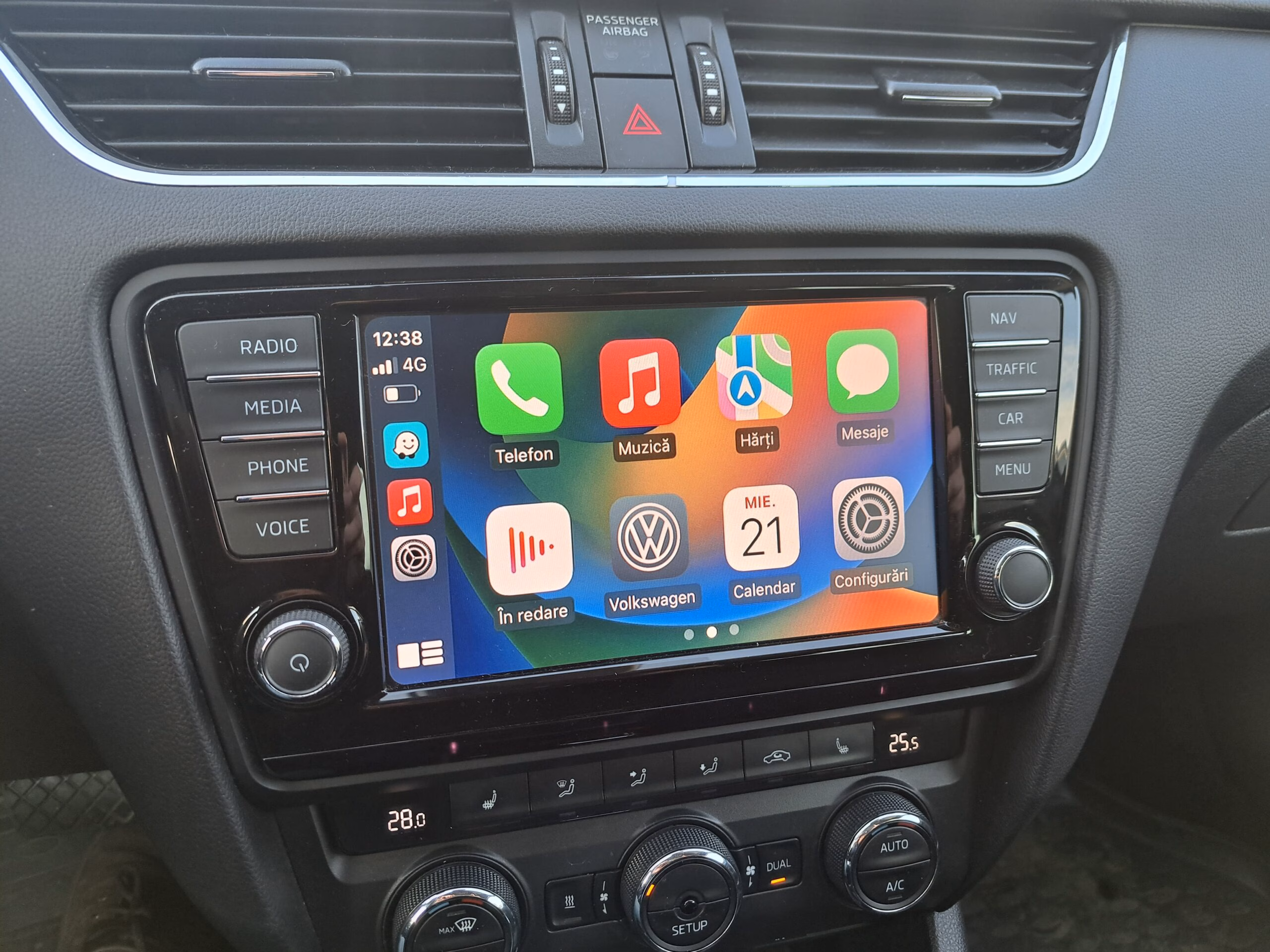 Wireless Carplay, Android auto pentru VW MIB1/MIB2/MIB2.5 (2012-2021), cu Mirror link si intrare camera fata-spate