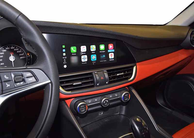 Wireless Carplay, Android auto pentru Alfa Romeo Stelvio si Giulia 2016-2019 cu intrare camere fata/spate si mirror link - imagine 6