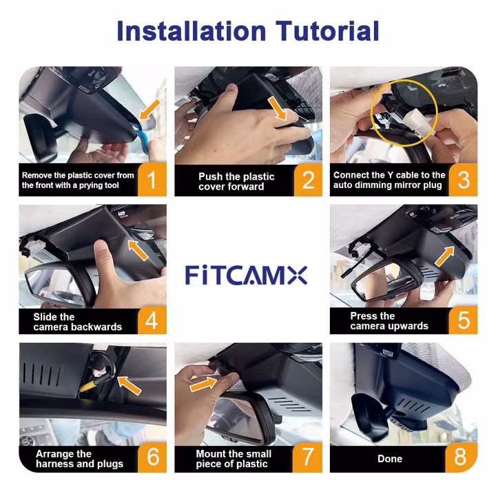 Camera DVR 4K FiTCAMX special conceput pentru Hyundai Santa Fe 2021-2023 - imagine 3